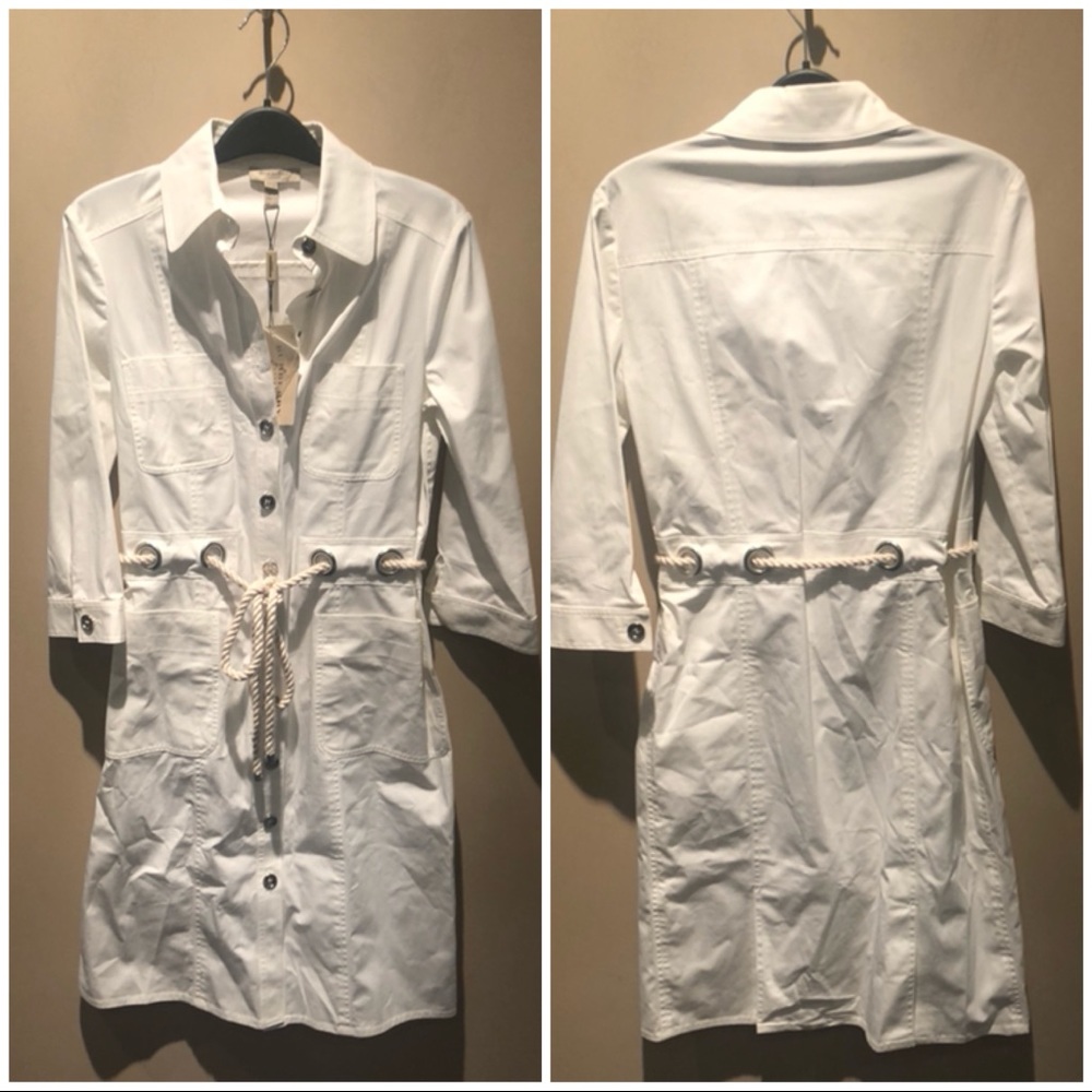 Burberry Stretch Cotton Dress, Brand New